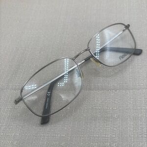 Flexon Eyeglasses Theodore 600 Mens 56-18-145 Gunmetal Excellent Minimalist
